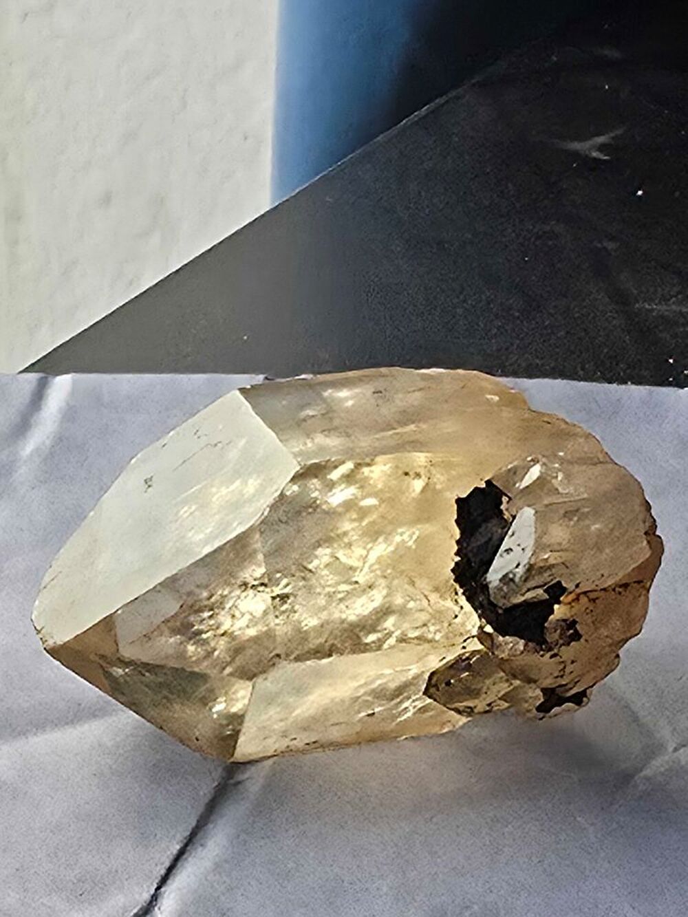 Monocristal Citrine Naturelle du Congo 88g-Pierre de Collection 