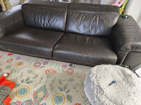 banquette cuir brun de chez Crozatier 200 Saint-Nazaire-sur-Charente (17)