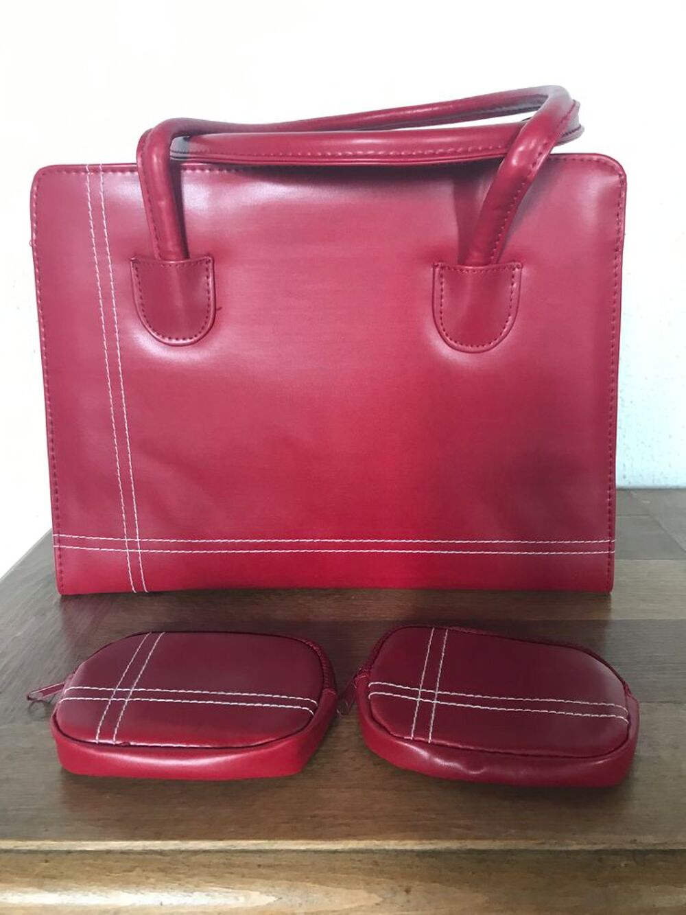 Sac &agrave; main rouge Maroquinerie