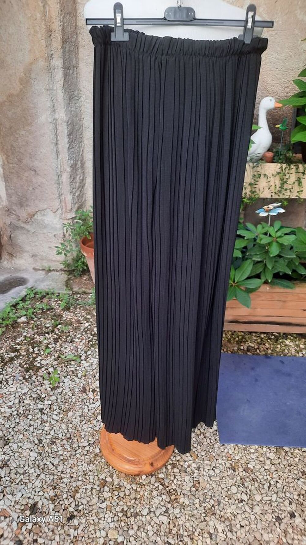 JUPE-CULOTTE PLISSEE NOIRE EXTENSIBLE V�tements