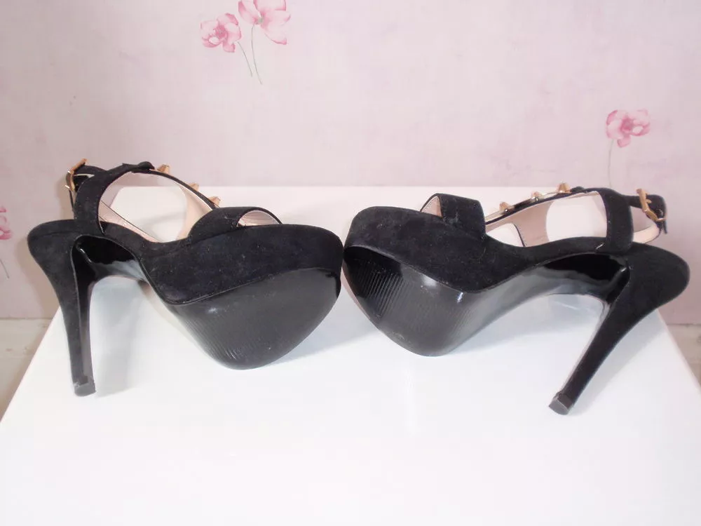 Sandales glamour noir neuf. Chaussures