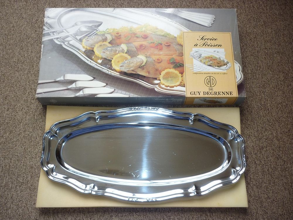 Service &agrave; POISSON Guy DEGRENNE en INOX complet (13 PIECES) Cuisine