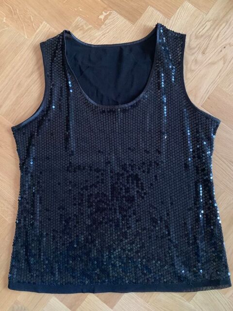 Femme, D�bardeur Taille 40/42, Paillettes Noires, 3 Paris 19 (75)