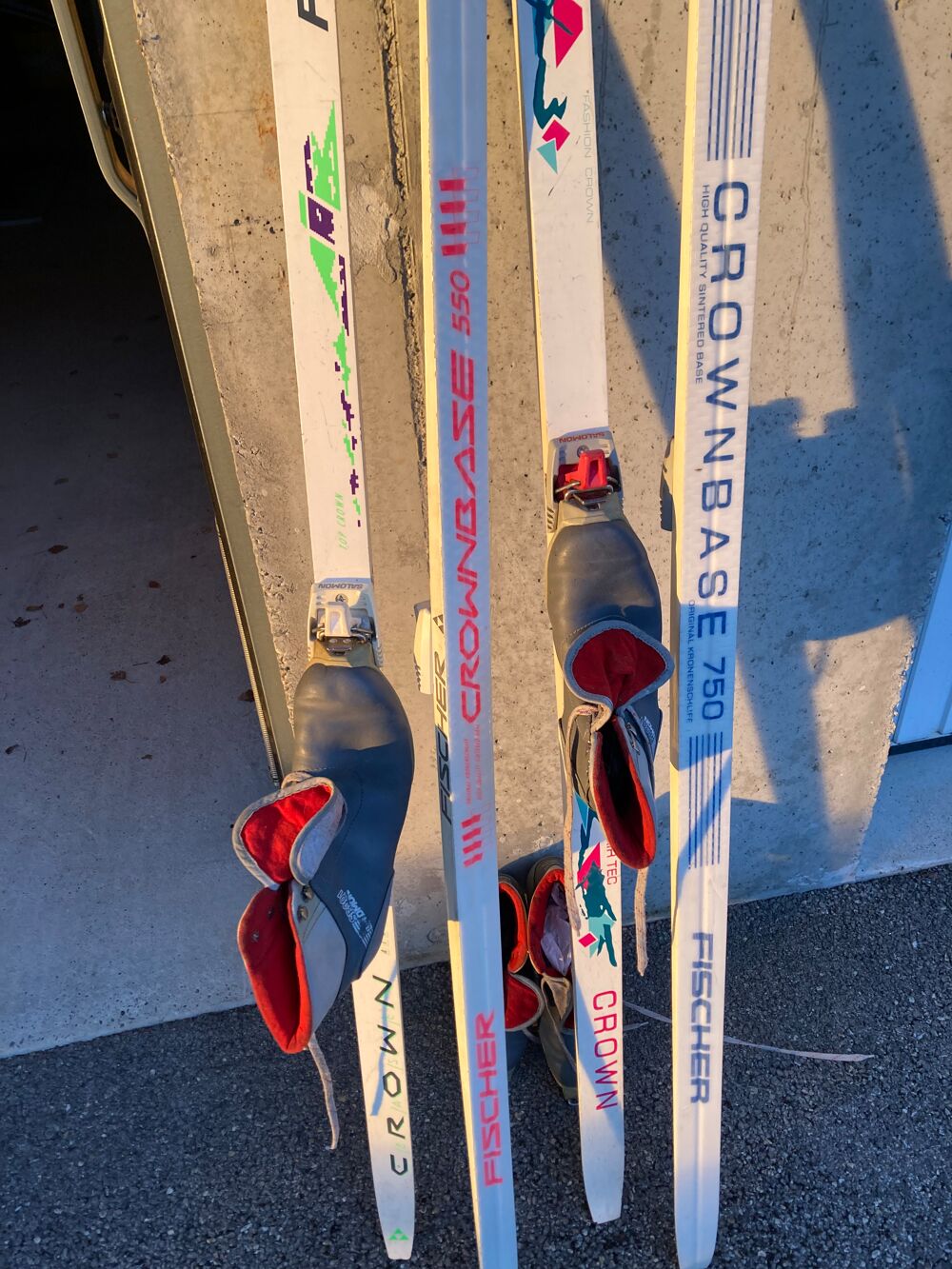 Ski de fonds micro &eacute;cailles fixations et chaussures Salomon Sports