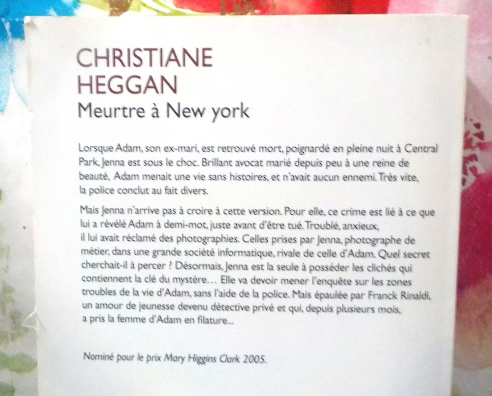 MEURTRE A NEW YORK de Christiane HEGGAN Ed. Mira Livres et BD