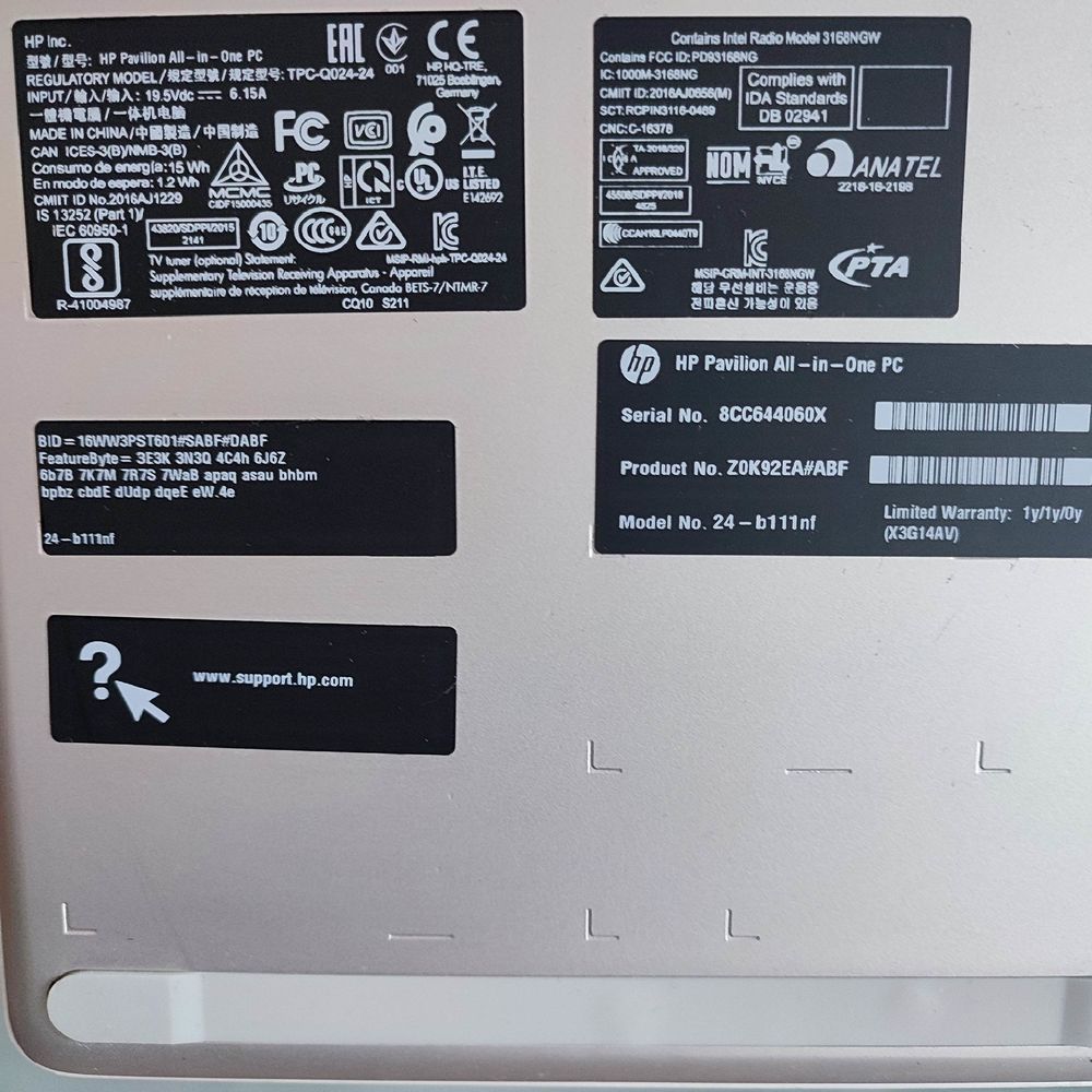 Pc Tout-en-Un HP Tactile Intel Core i3 4Go 1To Windows 11 Or Matériel informatique