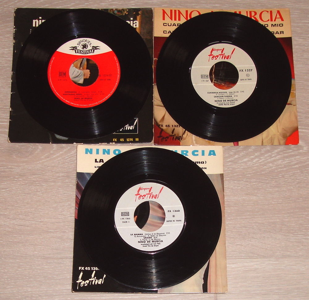 NINO DE MURCIA - LOT 3 x 45t EP - ESPERANZA - LA MAMMA . . . CD et vinyles