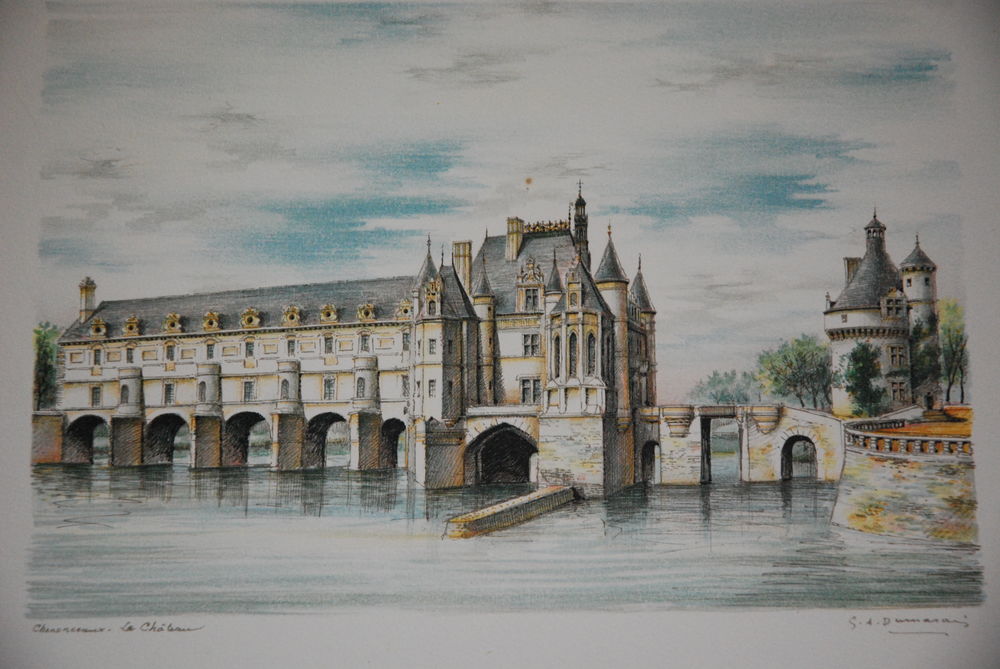 GRAVURES CHATEAUX DE LA LOIRE Décoration
