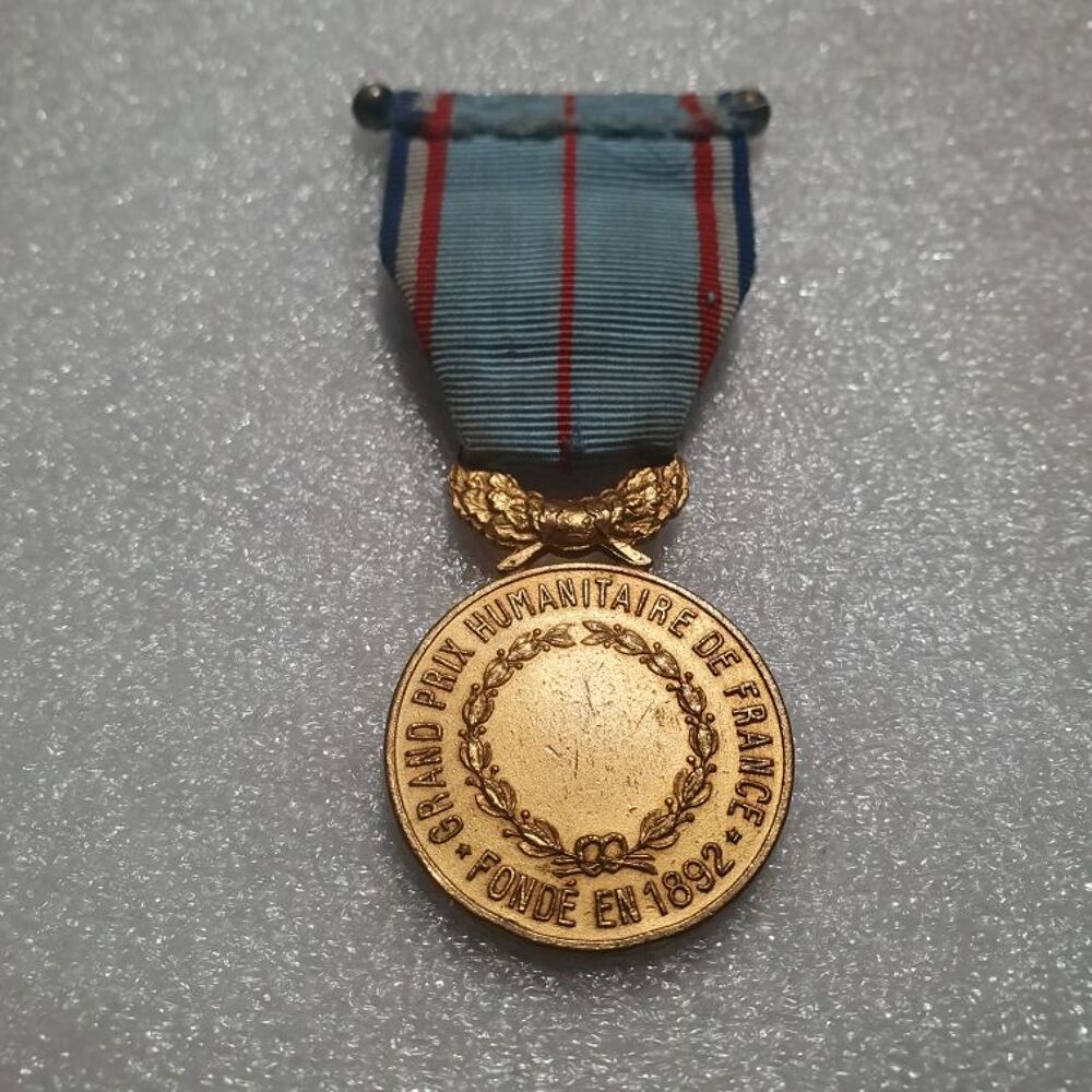 MEDAILLE 1892 GRAND PRIX HUMANITAIRE DE FRANCE . 