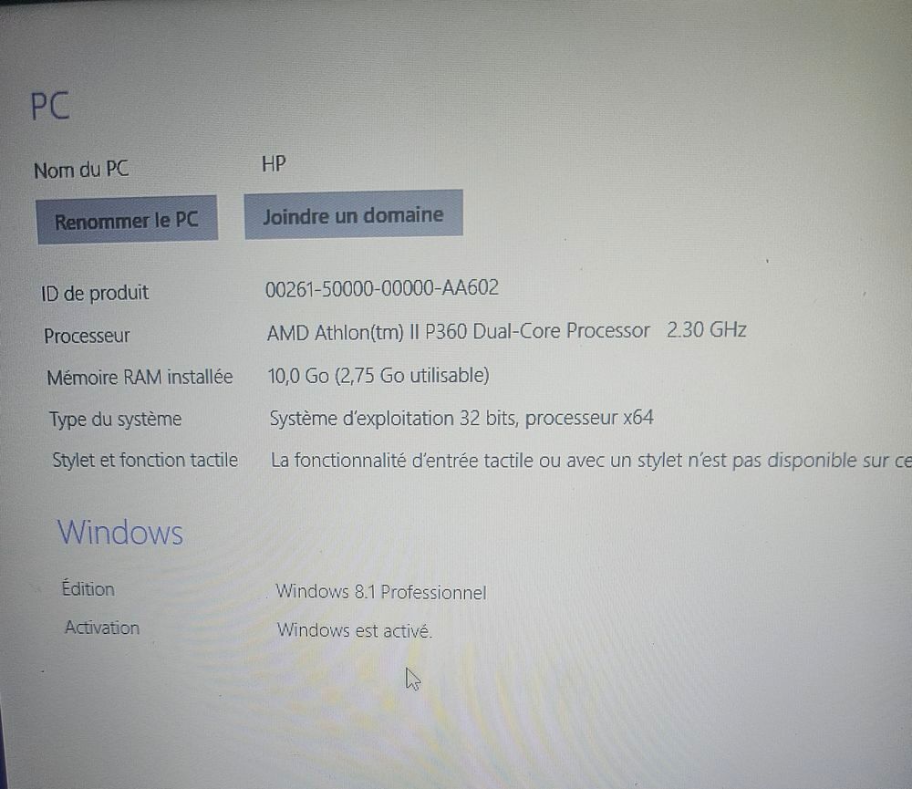 Pc portable hp 625 Mat�riel informatique