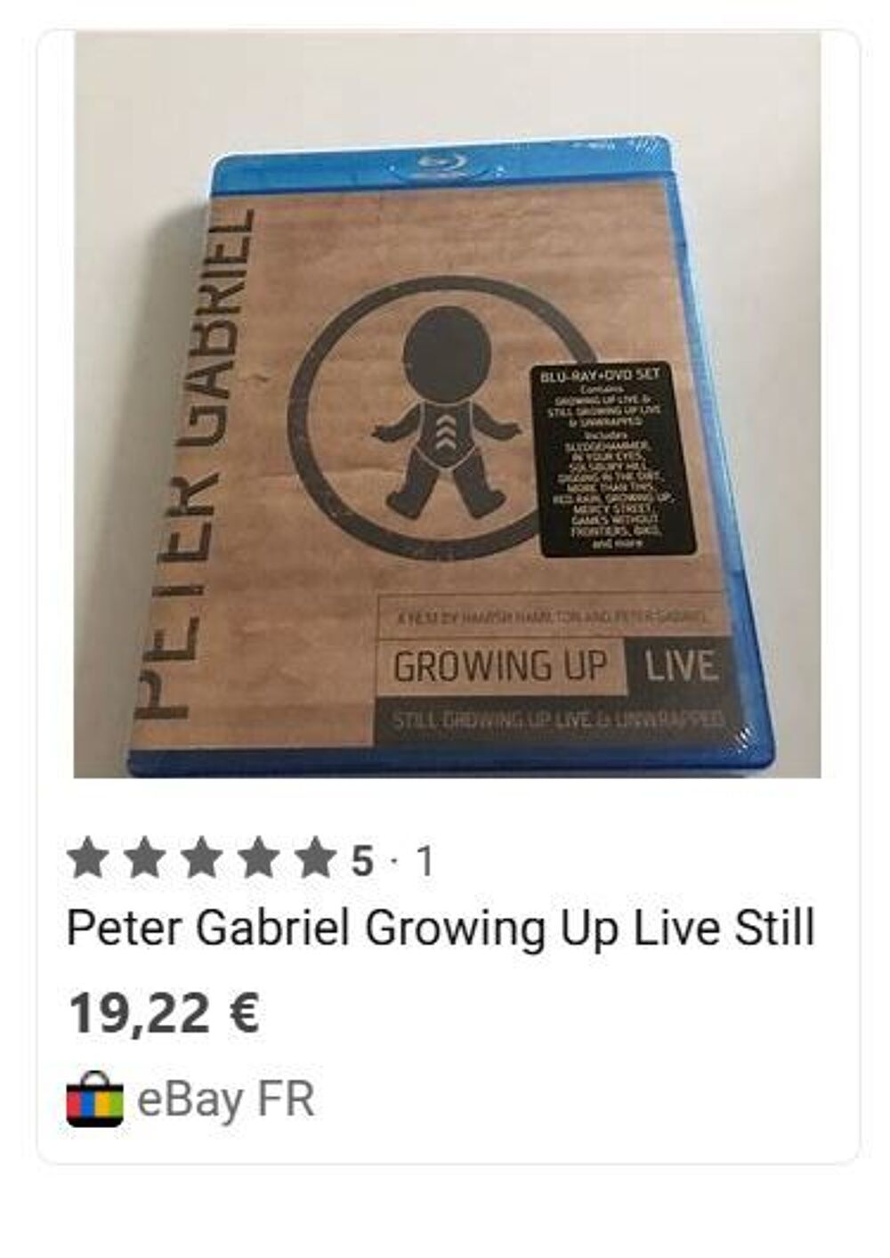 DVD PETER GABRIEL concert 2003 DVD et blu-ray