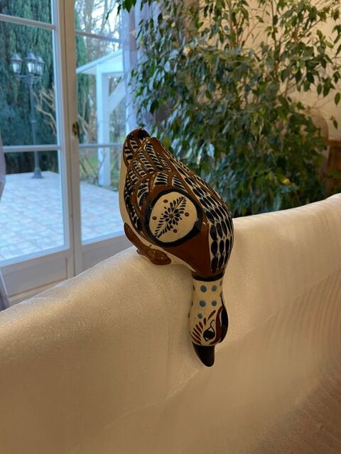 Canard pench� en c�ramique 20 Fosseuse (60)