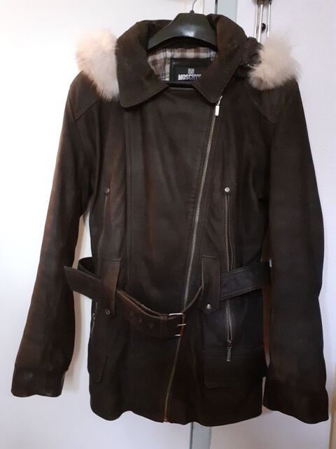 Veste femme marron cuir suedine 60 Seix (09)