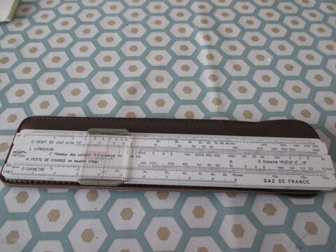 REGLE A CALCUL DE POCHE GRAPHOPLEX  GAZ DE FRANCE 9 Heimsbrunn (68)