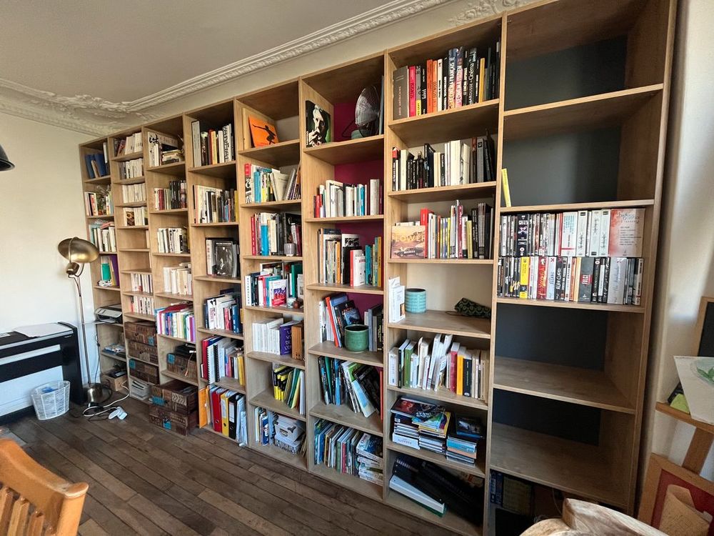 Biblioth&egrave;que contemporaine (d&eacute;j&agrave; d&eacute;mont&eacute;e) L 430 x H 250 Meubles