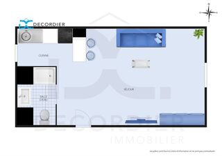  Appartement  vendre 2 pices 40 m