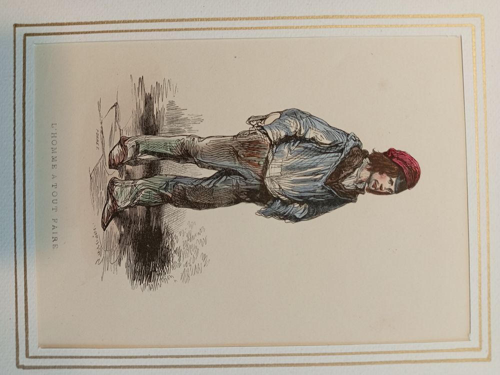 20 GRAVURES ORIGINALES DE 1830 METIERS EN COSTUMES 