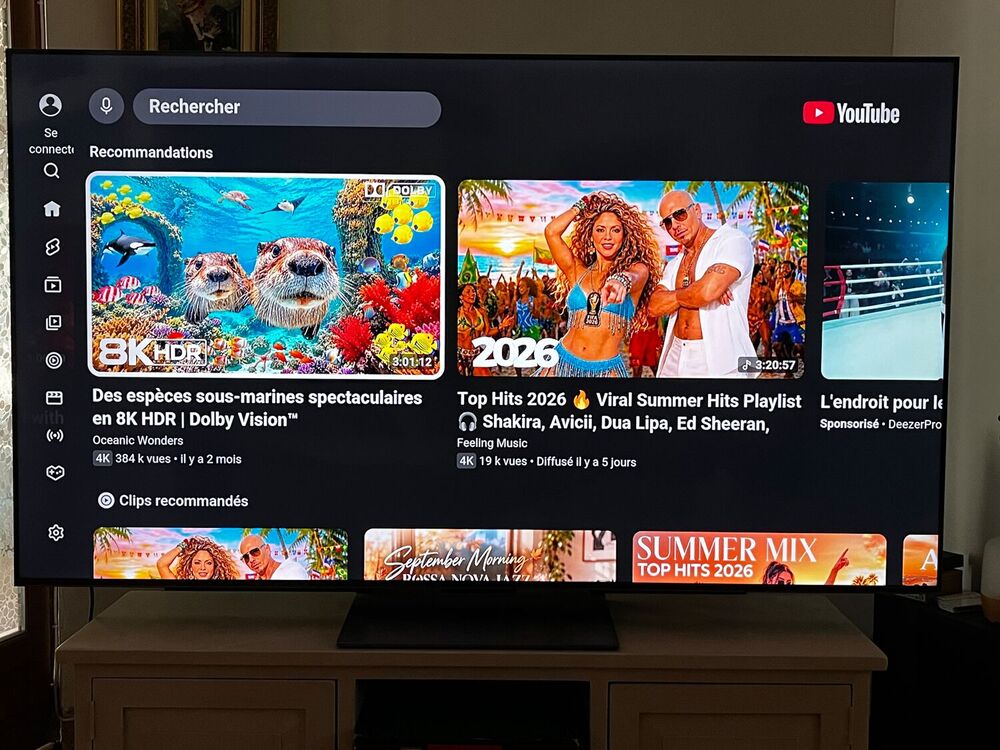 Television connect&eacute; TCL 75QLED870, Photos/Video/TV