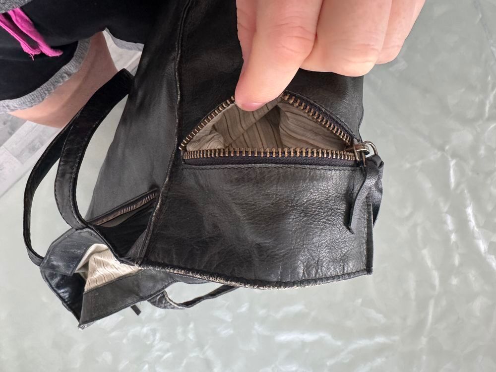Sac Cabas Zadig &amp; Voltaire Cuir Noir Patin&eacute; Maroquinerie