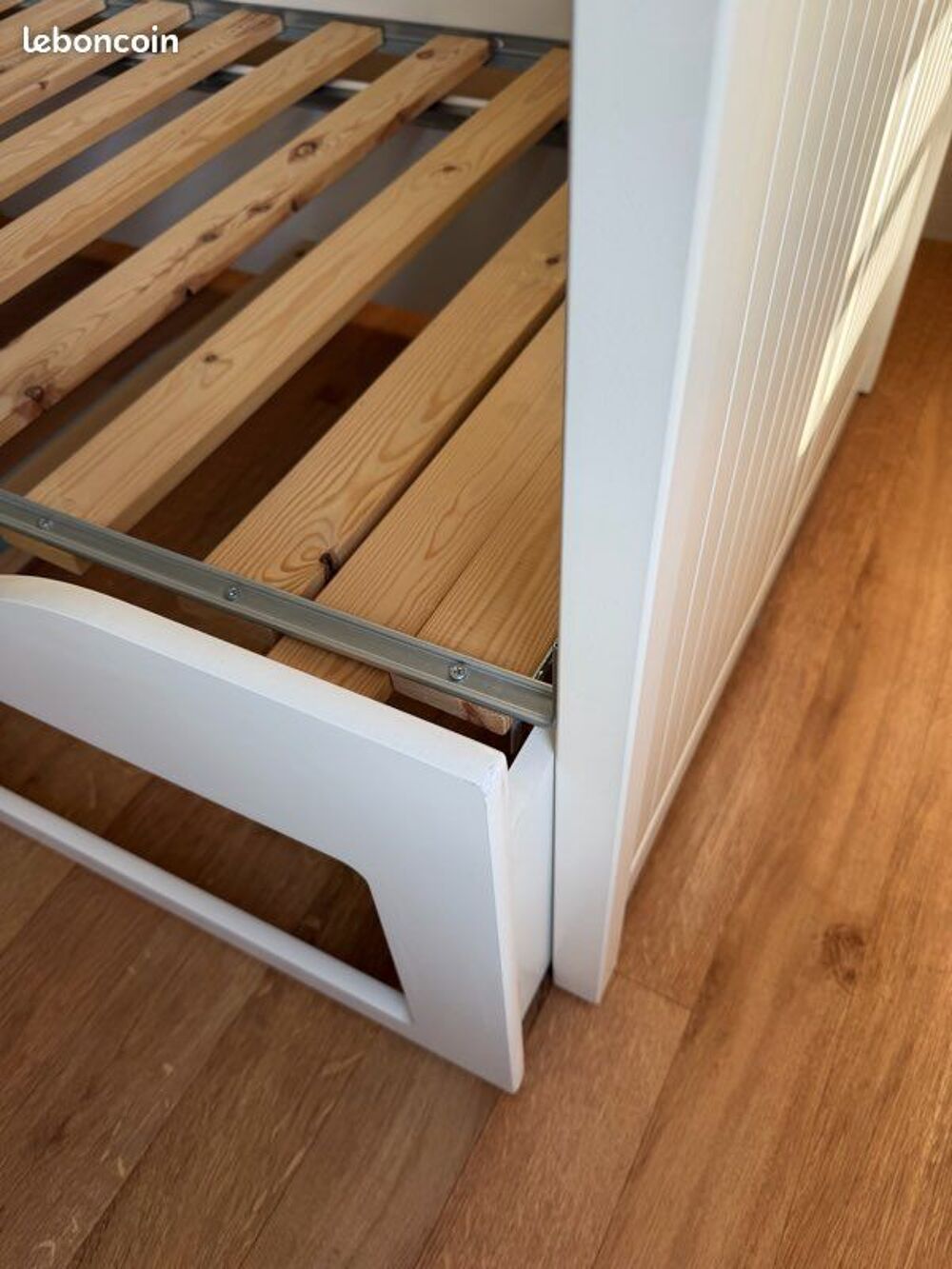 Lit banquette HEMNES IKEA blanc 2 places Meubles