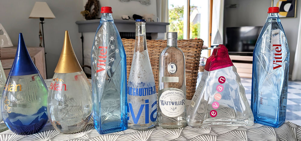 Bouteille d'eau min&eacute;rale pour collection 