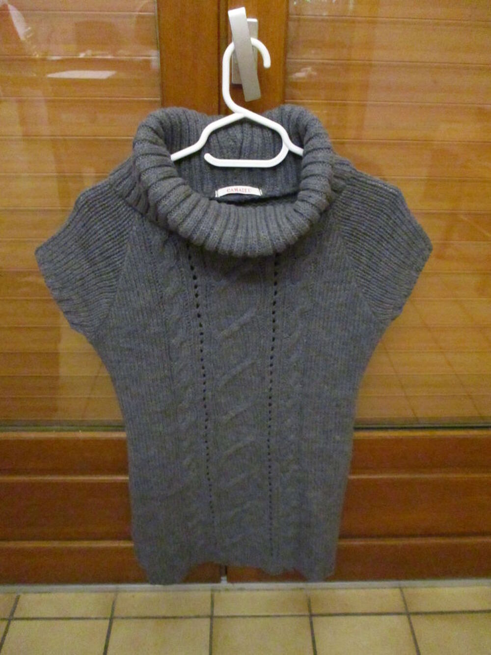 lot de 3 pulls sans manches = 36/38 - coloris gris Vêtements