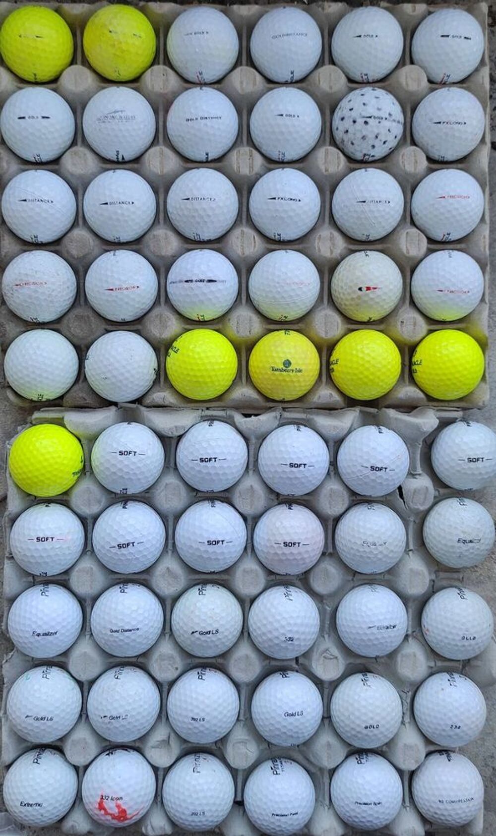 60 Balles de Golf Pinnacle d'Occasion en Tr&egrave;s Bon Etat Sports