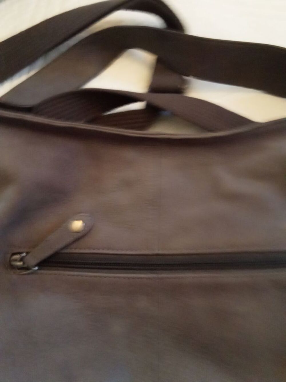 Sac en cuir gris Maroquinerie
