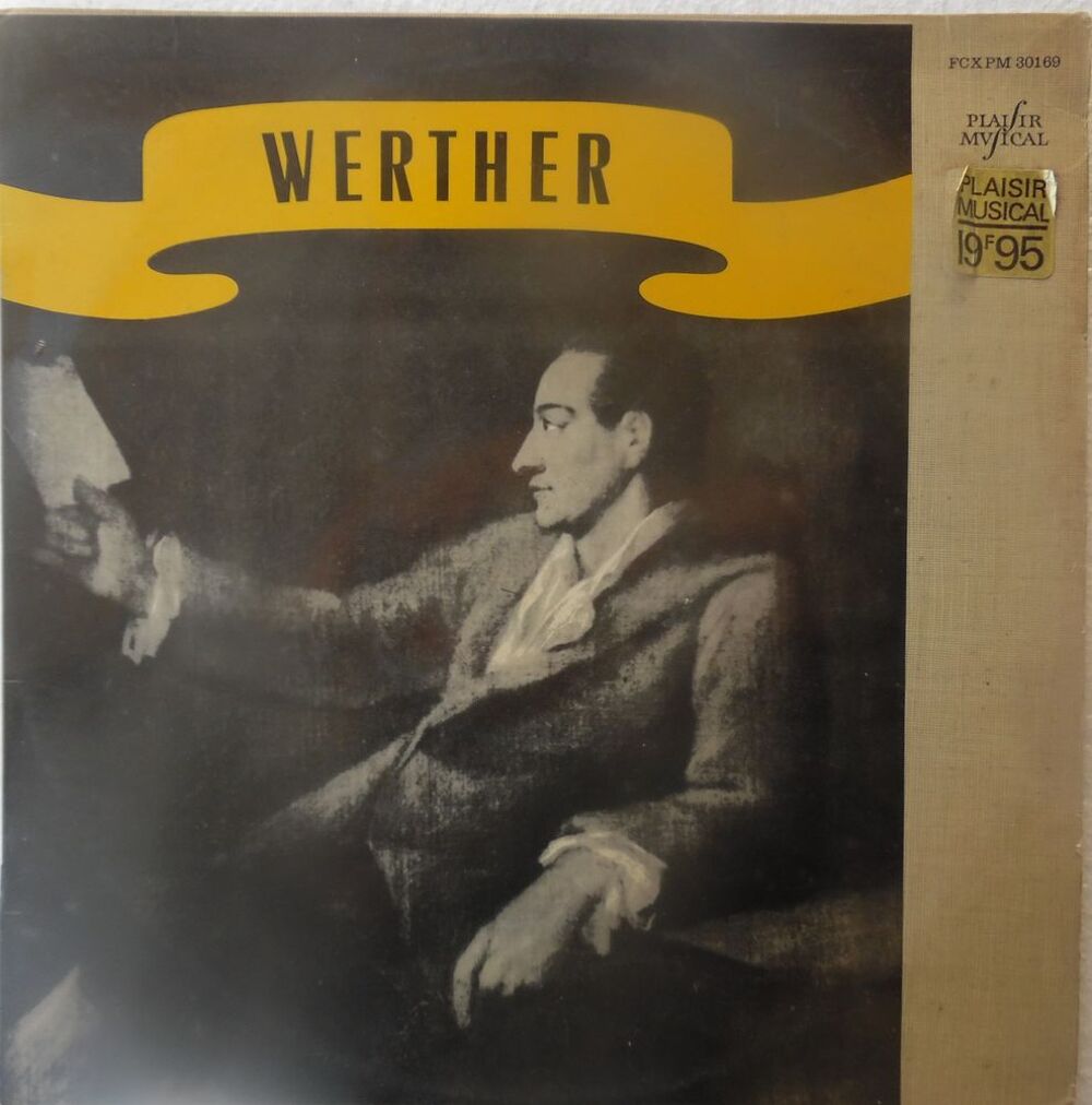 WERTHER Disque vinyle 33 Tours Drame lyrique en quatre acte CD et vinyles