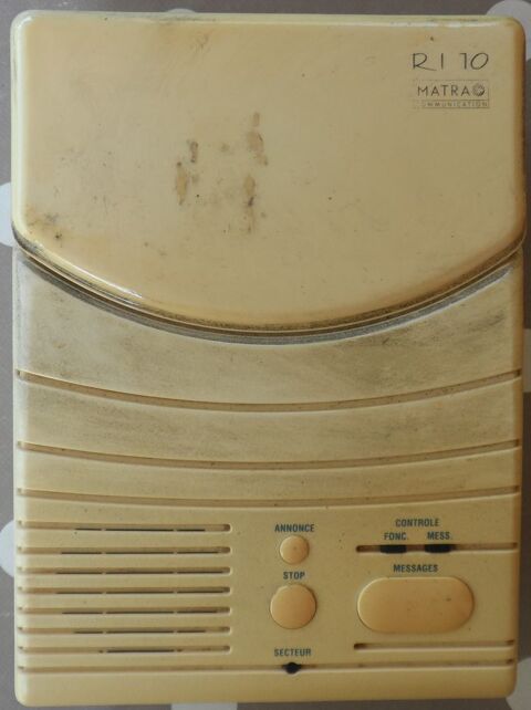 R�pondeur enregistreur interrogeable � distance Matra RI 10 10 Castries (34)