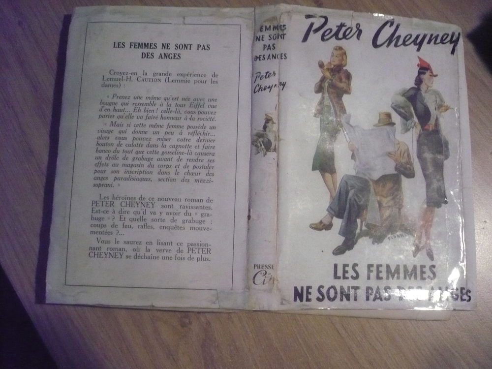 LES FEMMES NE SONT PAS DES ANGES de Peter CHEYNEY ( 1948) Livres et BD