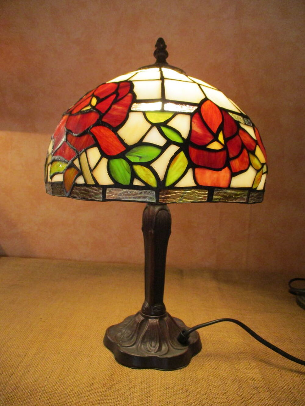 lampe Tiffany "Roses" Décoration