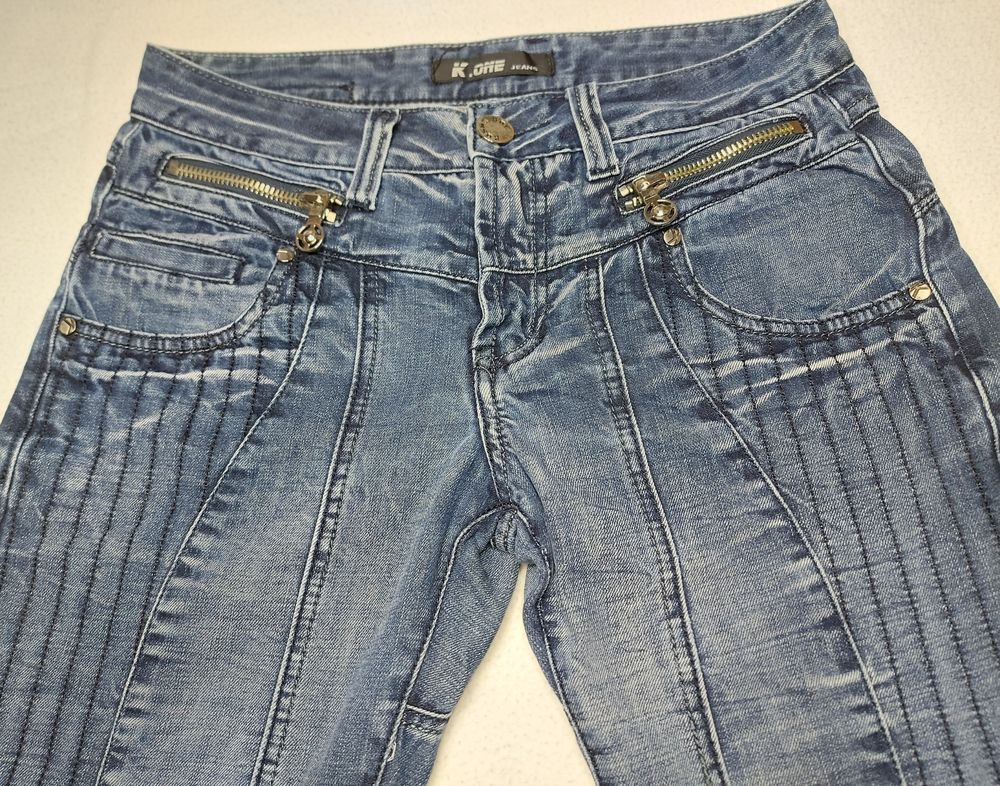 Kosmo One Jeans Homme Fantaisie Bleu Marine Taille 38 40 Vêtements
