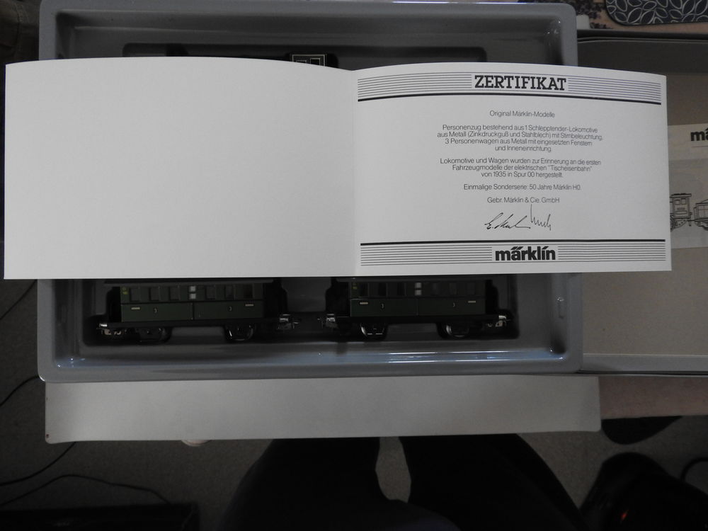 Echelle HO - M&auml;rklin coffret vintage ref 0050 &eacute;tat neuf 