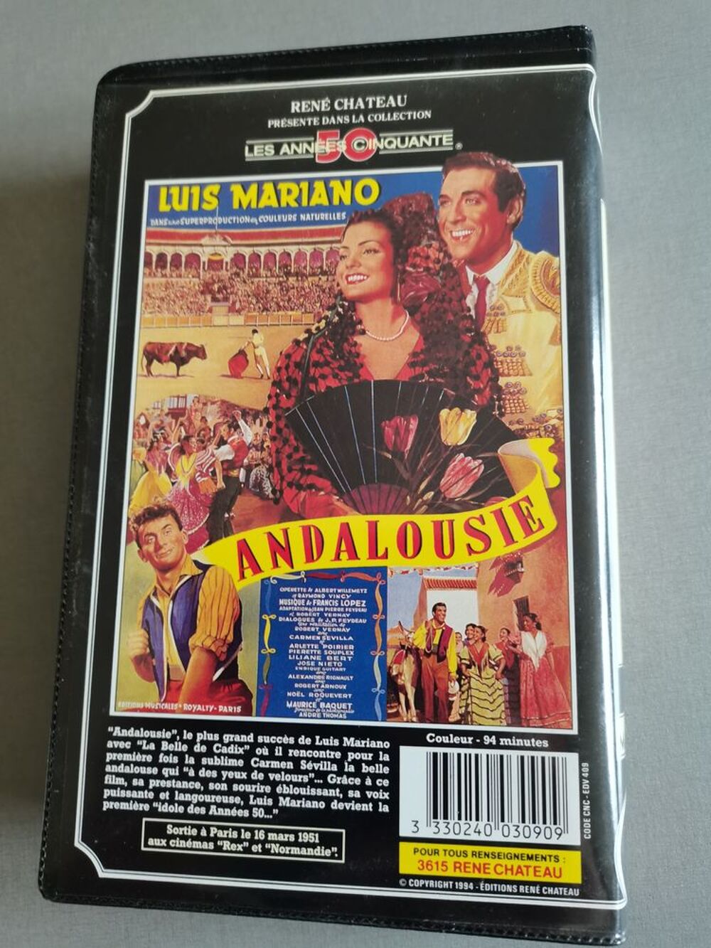 VHS Luis Mariano - Andalousie DVD et blu-ray