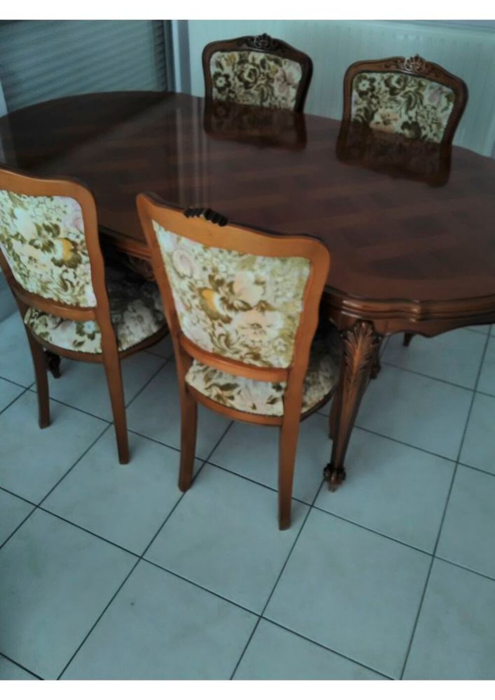 En merisier, buffet, table + 4 chaises, canap&eacute; + fauteuil Meubles