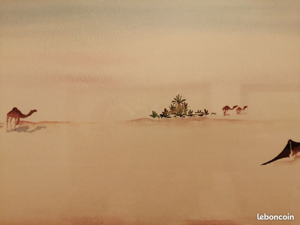 Tableau peinture paysage Bedouin_galerie TBE Décoration