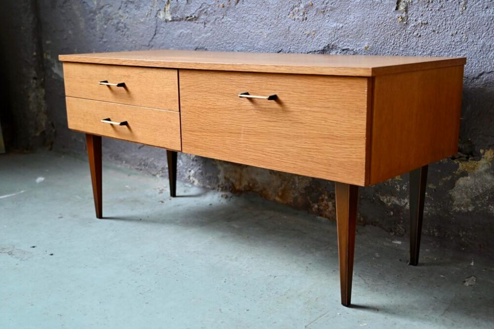 Enfilade vintage scandinave meuble bas t&eacute;l&eacute; hifi design Meubles