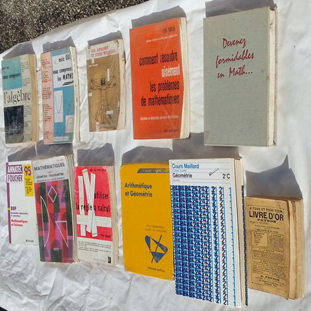 11 livres de Math&eacute;matiques en bon &eacute;tat Livres et BD