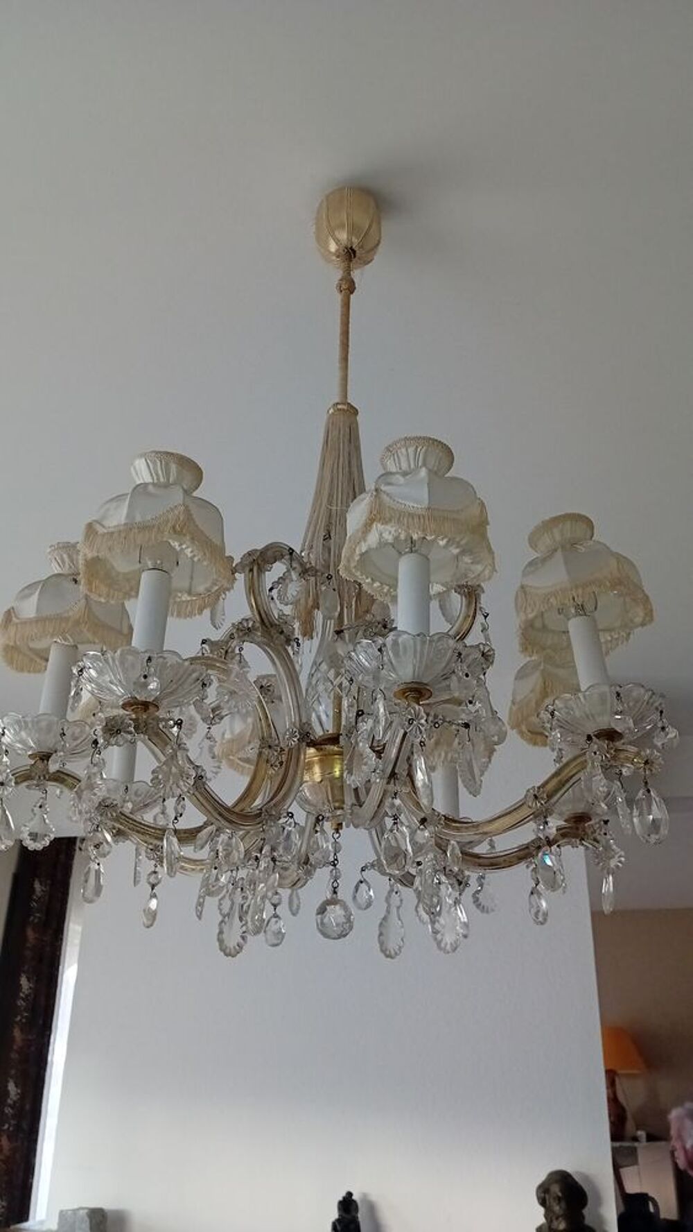 Lustre de 8 branches &eacute;lectrifi&eacute; Décoration