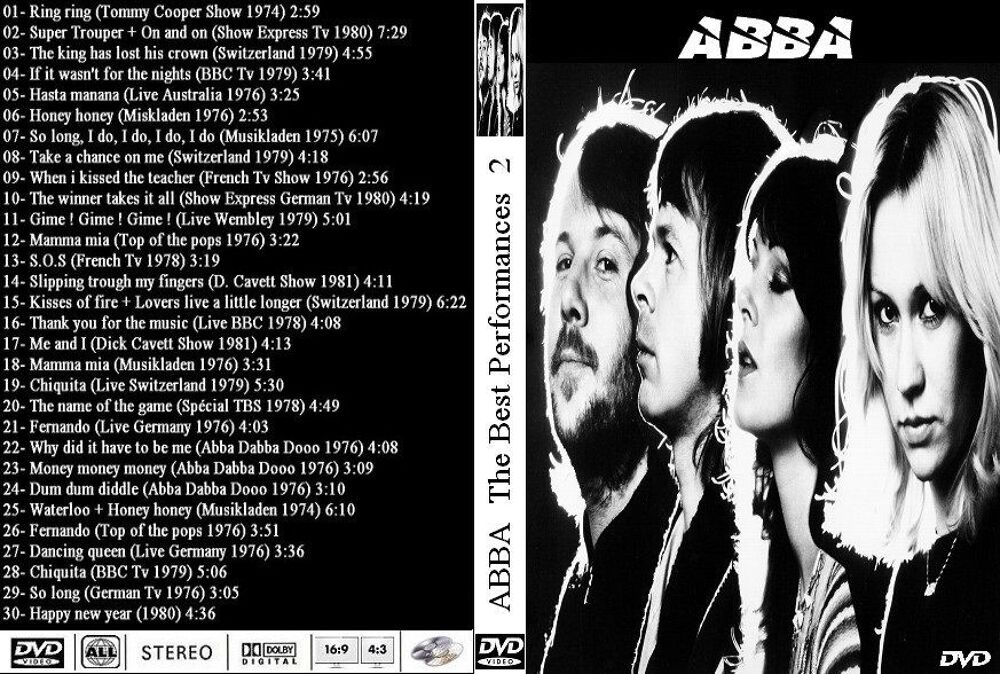 Abba DVD The best performances (2) DVD et blu-ray