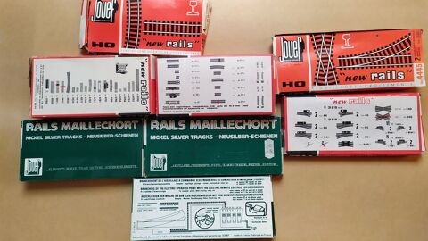 Train �lectrique : boites vides de rails & aiguillages JOUEF 1 Nantes (44)