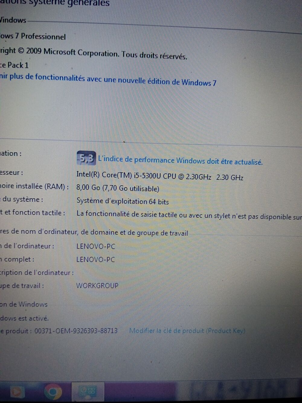 Lenovo thinkpad x250 Matériel informatique