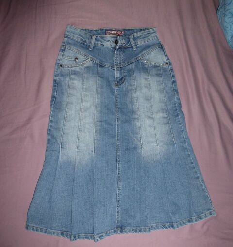 JUPE TRAPEZE jeans bleu délavé - M 5 Doussard (74)