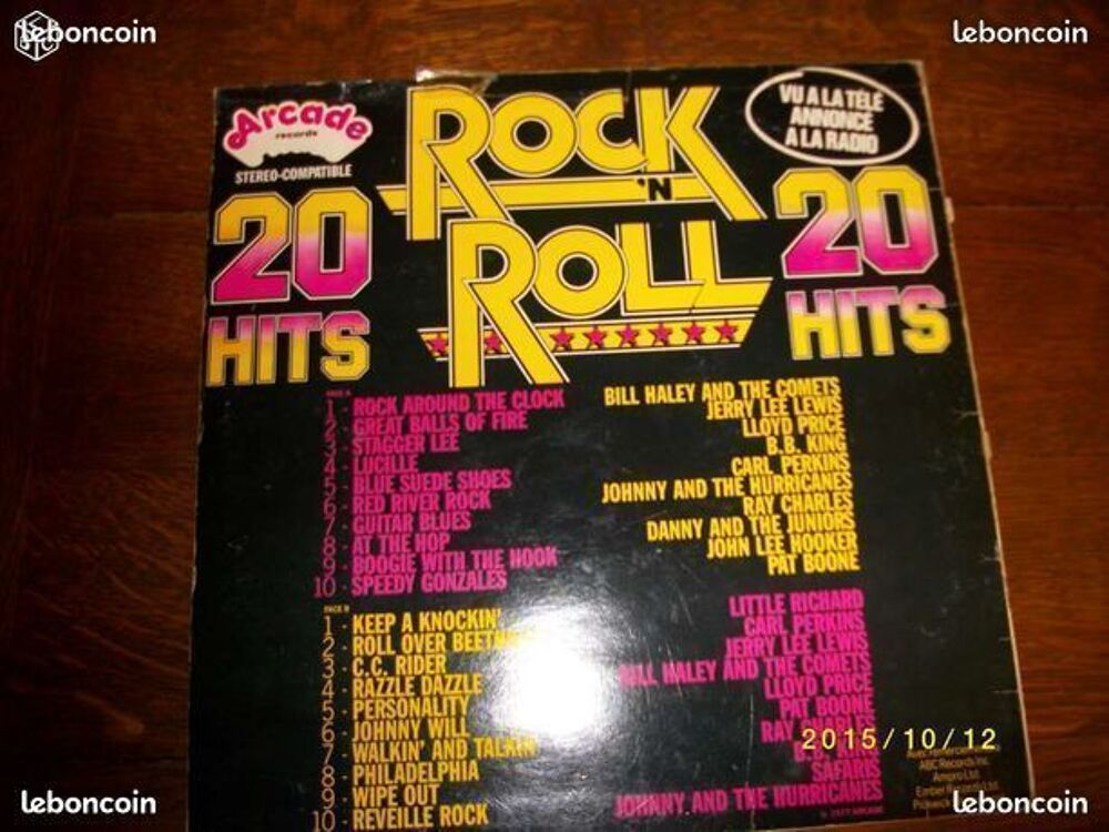 Vinyl 33t arcade rock roll 20 hits CD et vinyles