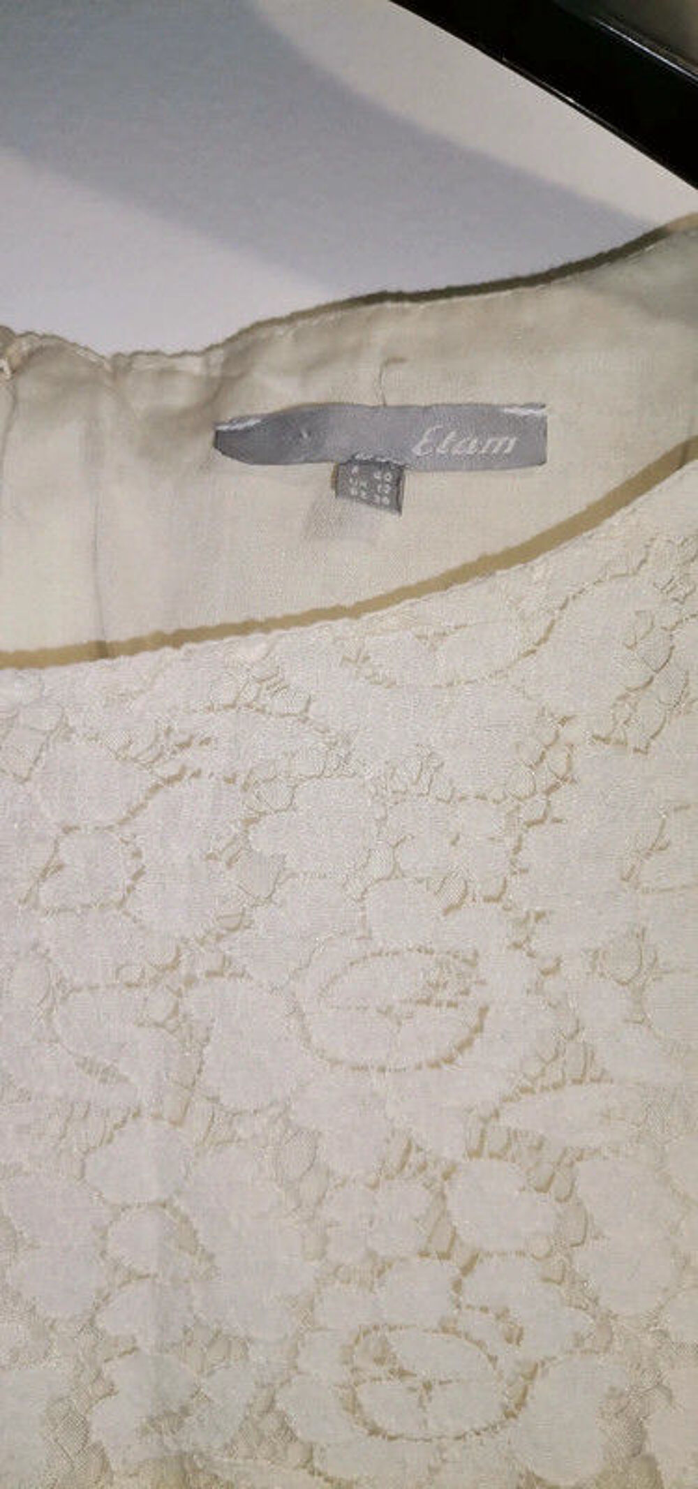 Robe courte en dentelle Etam taille 40 Vêtements