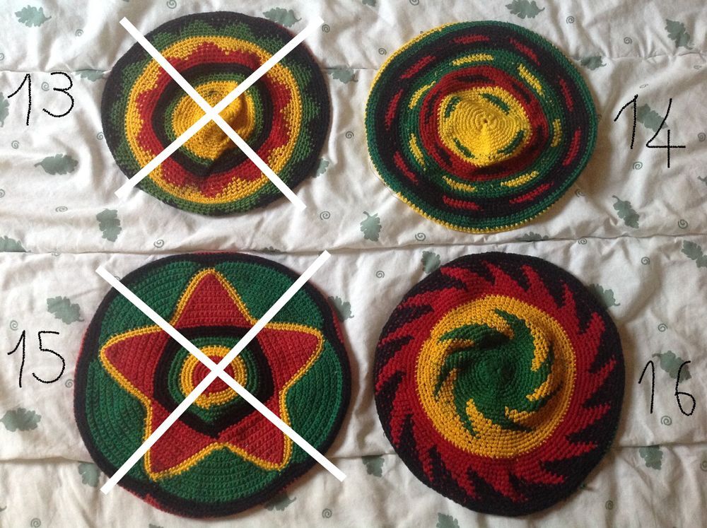 6 BONNETS RASTA MIXTE TAILLE UNIQUE Envoi Possible
Vêtements
