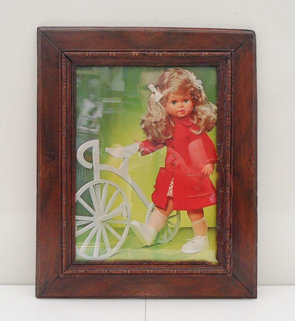 COLLECTOR CADRE TABLEAU POUPEE VINTAGE IMAGE RETRO tbe 
