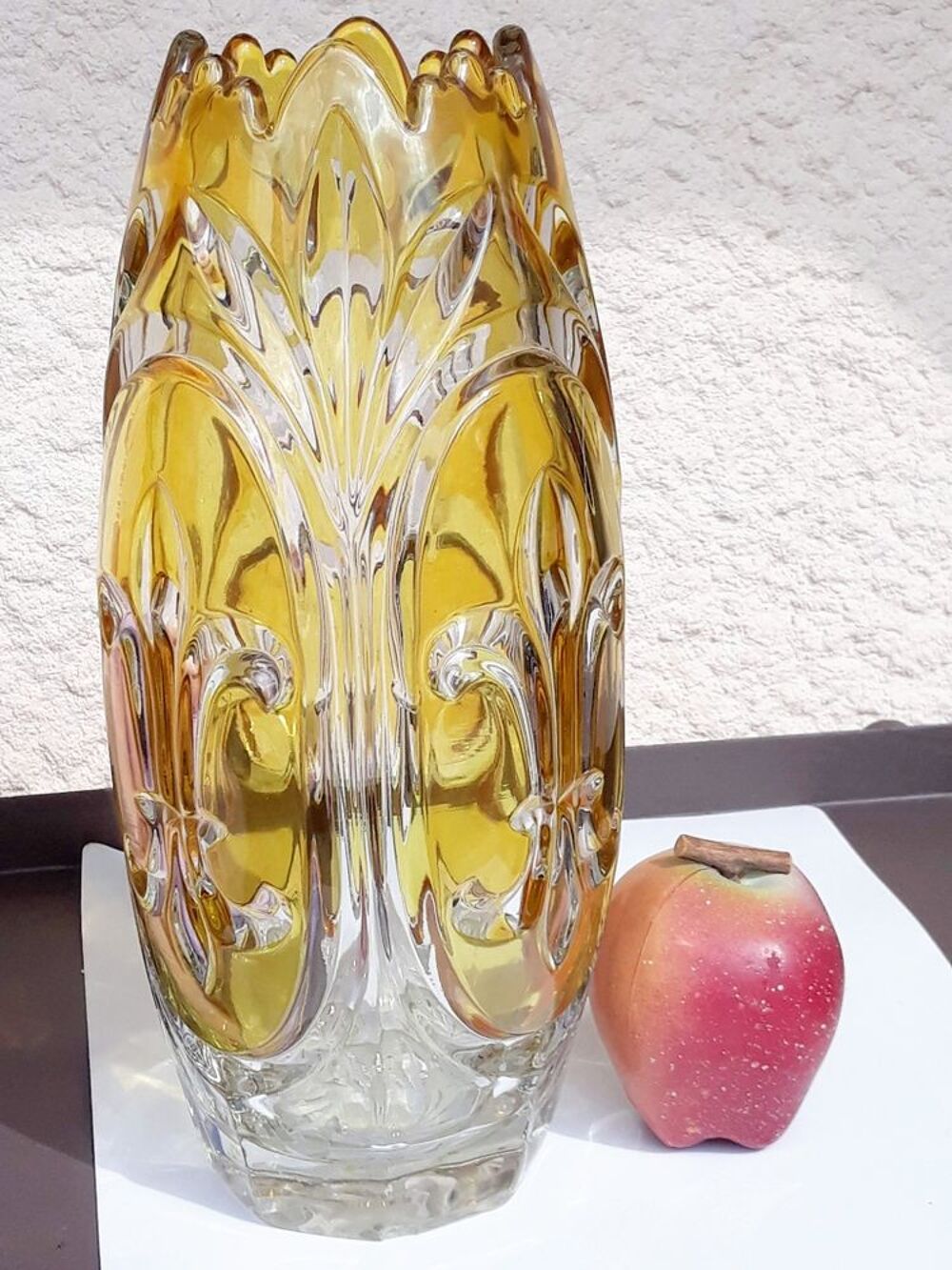 Vase cristal 1950 pi&egrave;ce rare 