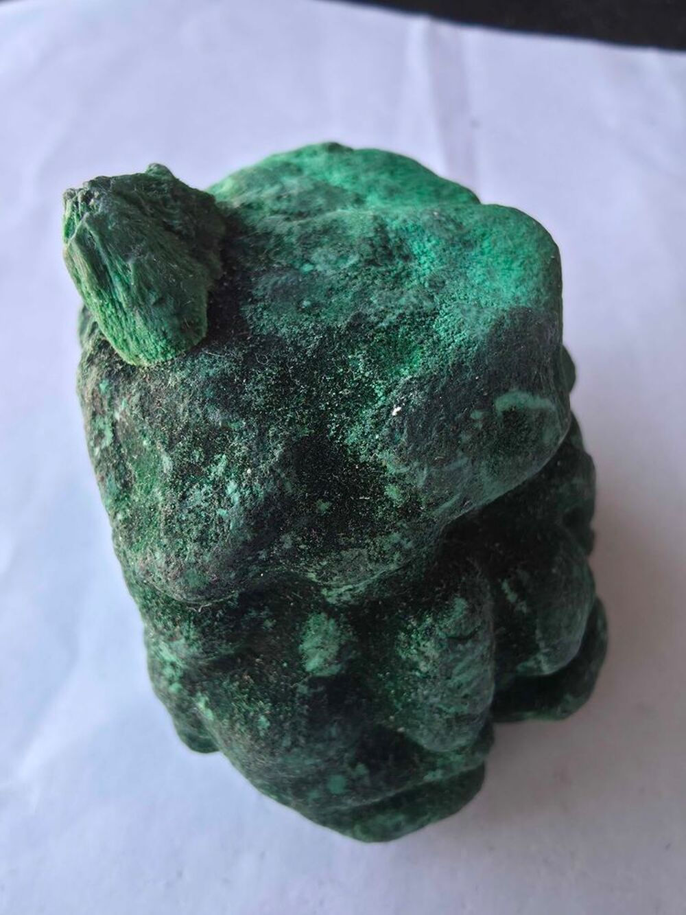 Rare Malachite Fibreuse Velout&eacute;e Katanga RDC-Collection 193g 